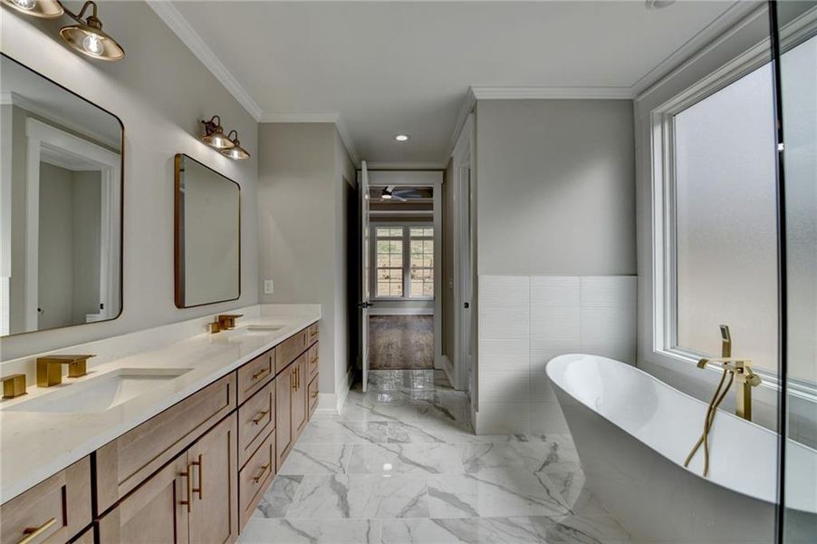 Furnished interior view inside a new home in , Snellville (Image 32).