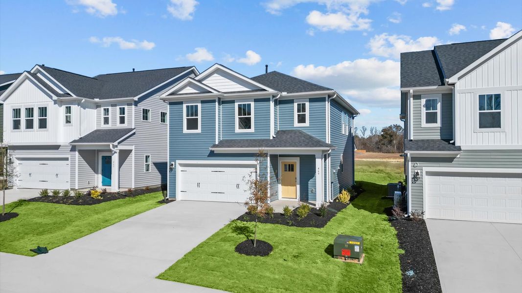 Exceptional home with tasteful exterior finishes and a thoughtfully designed façade