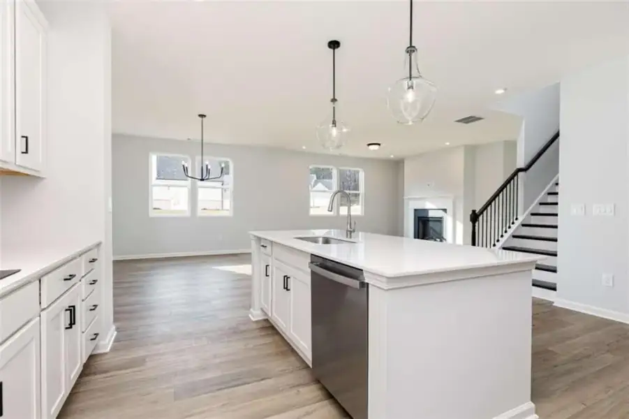 Furnished interior view inside a new home in Madison at Buice Lake, Acworth (Image 10).