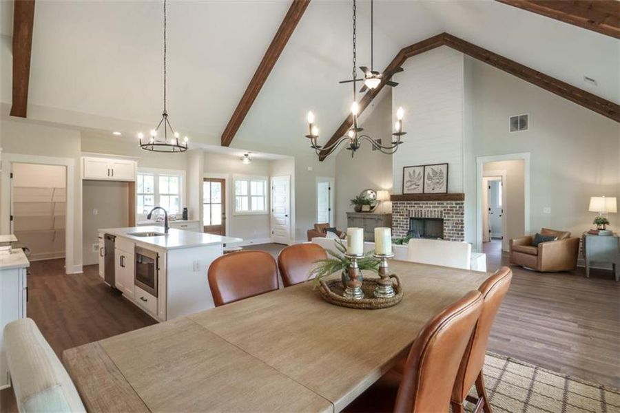 Furnished interior view inside a new home in , Social Circle (Image 32).