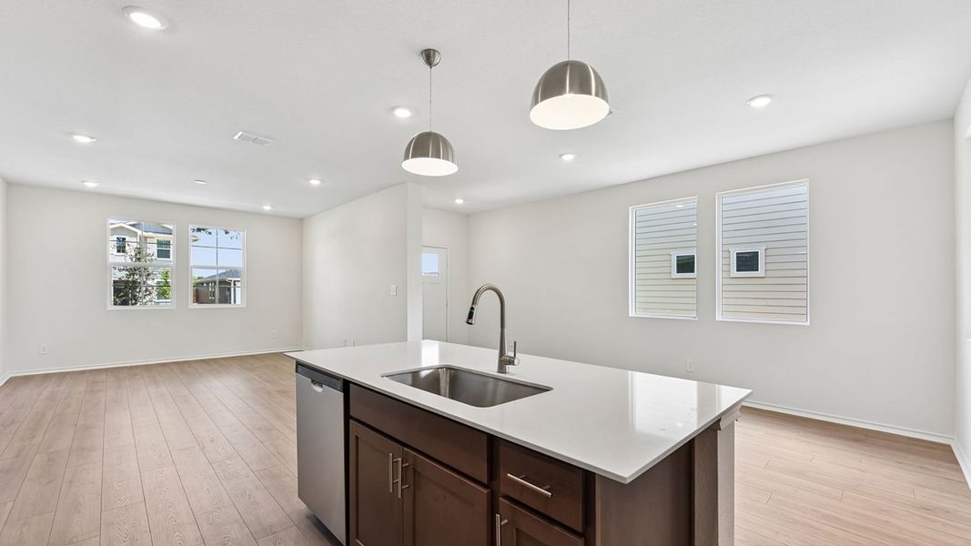 Furnished interior view inside a new home in Valverde, Bastrop (Image 12).