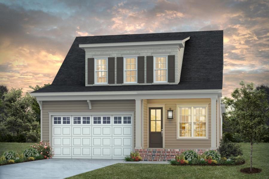 Representative exterior photo of a completed home built from the Rosemary by Homes by Dickerson in Wendell Falls, Wendell, NC (Image 3).