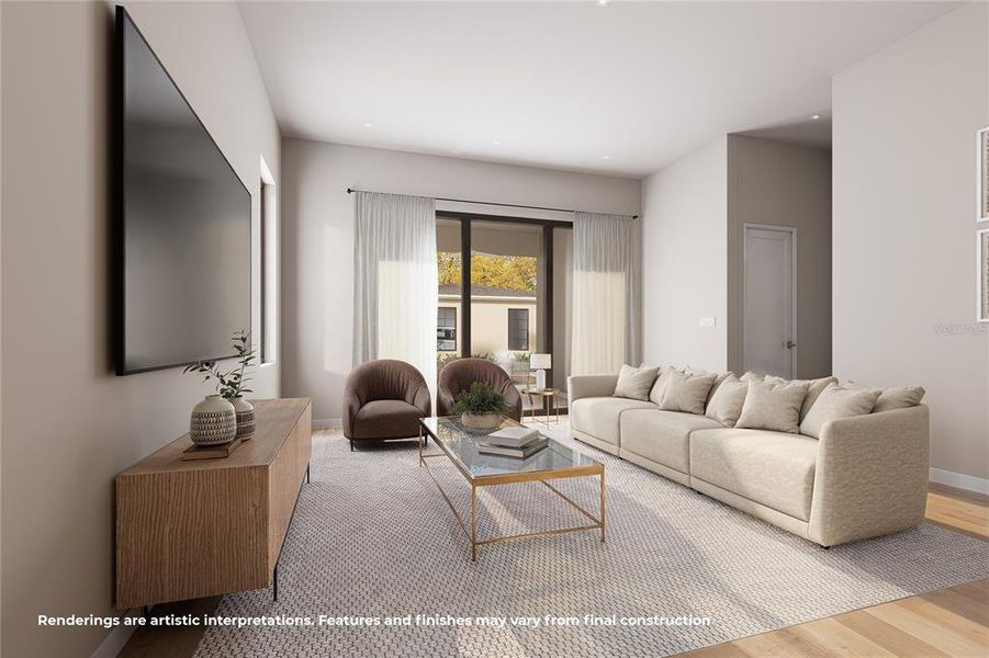 Furnished interior view inside a new home in , Orlando (Image 7).