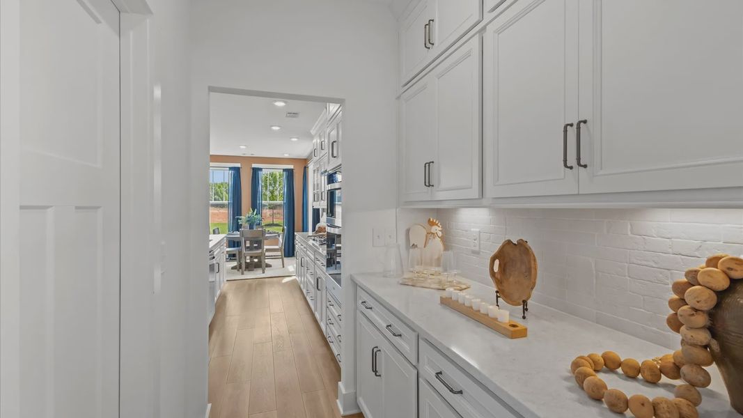 Representative furnished interior of a home built from the Kendrick by DRB Homes in Kayfield at Midway, Anderson (Image 9).