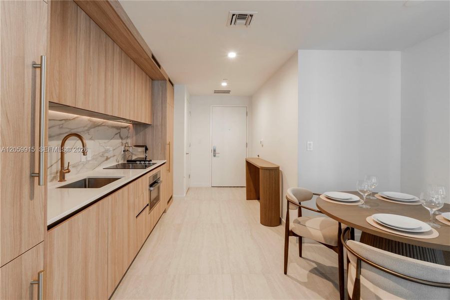 Furnished interior view inside a new home in , Miami (Image 8).