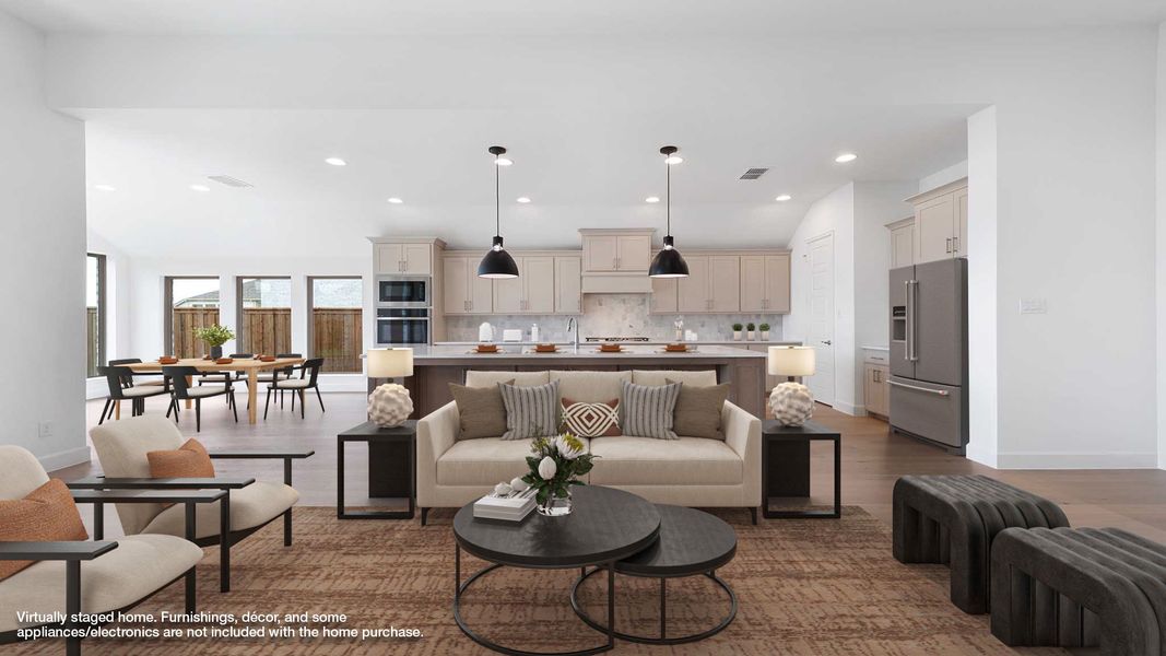 Furnished interior view inside a new home in Myrtle Creek, Waxahachie (Image 4).