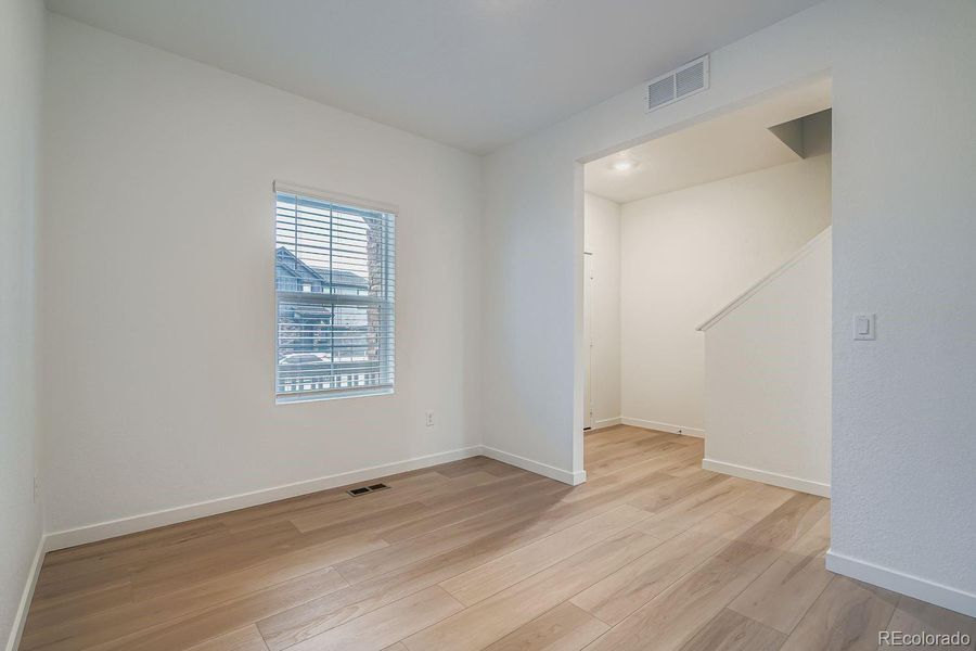 Spacious, unfurnished interior of a new home in Eastcreek Farm: The Camden Collection, Thornton (Image 10).
