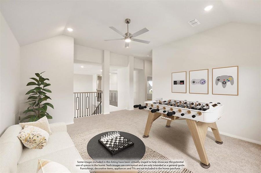 Furnished interior view inside a new home in Hayes Crossing, Midlothian (Image 20).