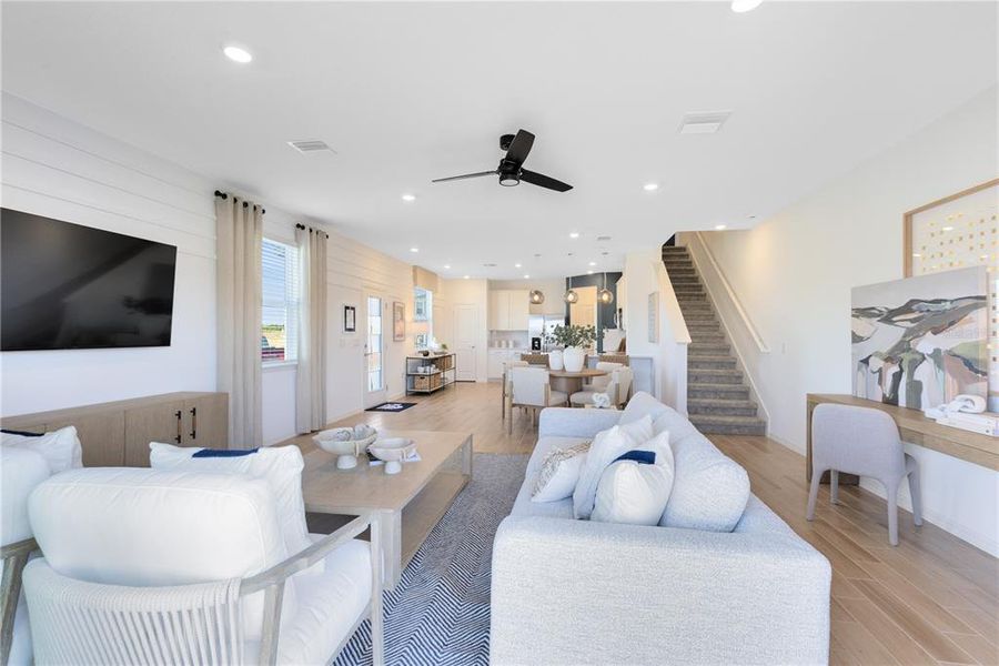 Furnished interior view inside a new home in , Davenport (Image 13).