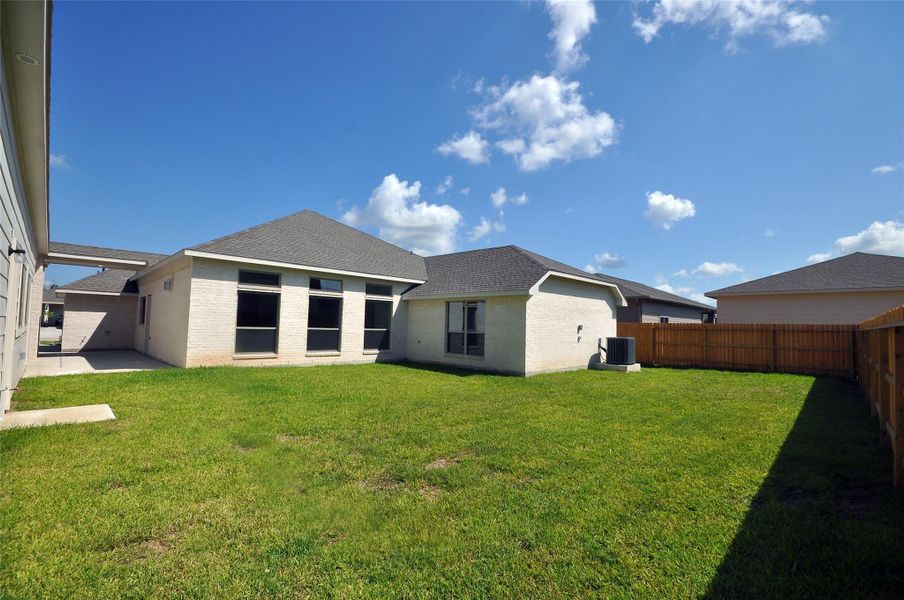 Rear Yard is fully sodded and ready to enjoy.