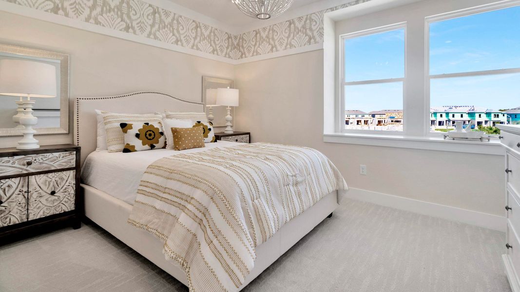 Furnished interior view inside a new home in Lagoon Residences at Epperson, Wesley Chapel (Image 23).