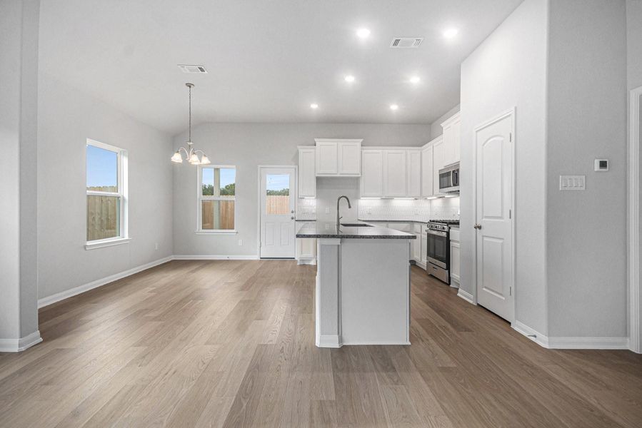 Furnished interior view inside a new home in , Bay City (Image 14).