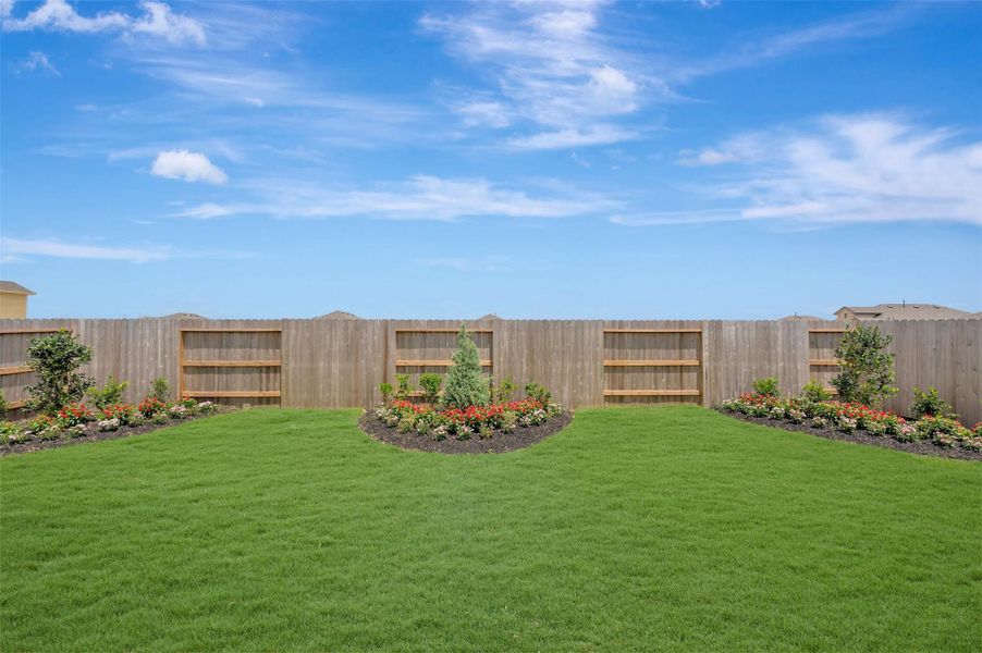 Exterior details and patio area of a home in River Ranch Trails, Dayton (Image 3).