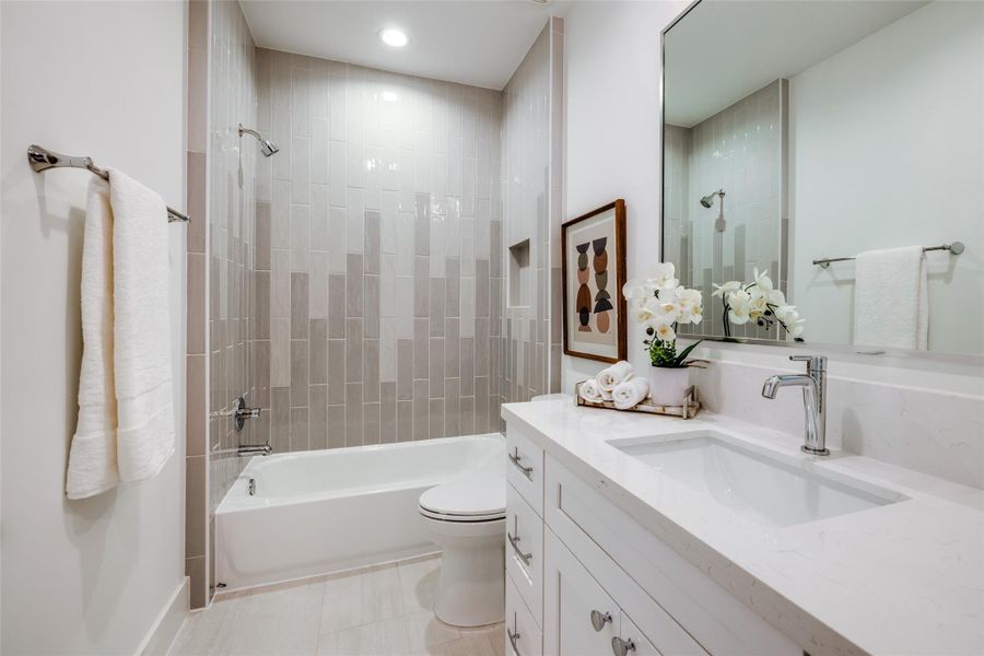 Furnished interior view inside a new home in , Houston (Image 36).