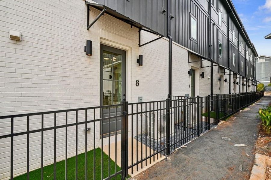 Exterior details and patio area of a home in , Atlanta (Image 33).