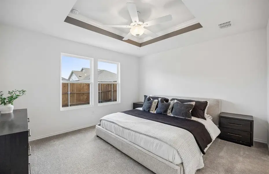 *Model Representation - Spacious owner's suite with private bath
