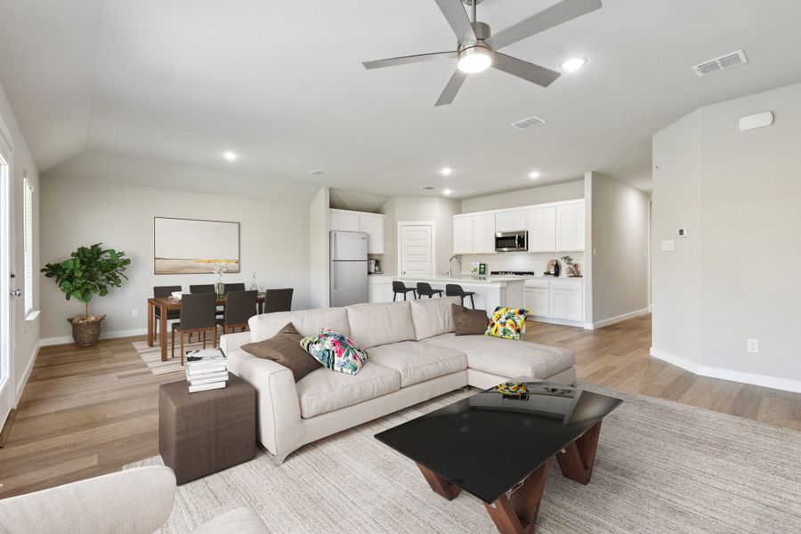 Open Floor Plan in the Emmy II home plan by Trophy Signature Homes - REPRESENTATIVE PHOTO Open Floor Plan in the Emmy II home plan by Trophy Signature Homes - REPRESENTATIVE PHOTO