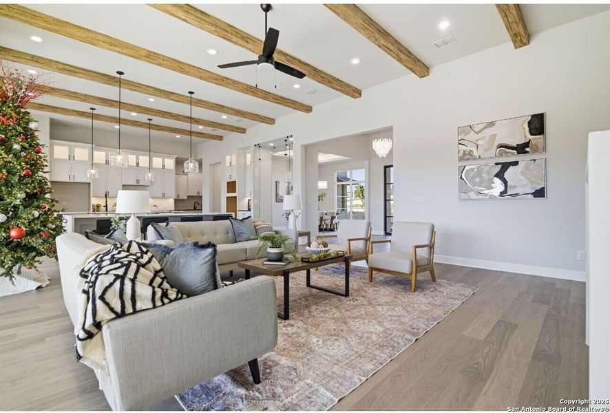 Furnished interior view inside a new home in , San Antonio (Image 9). Furnished interior view inside a new home in , San Antonio (Image 9).