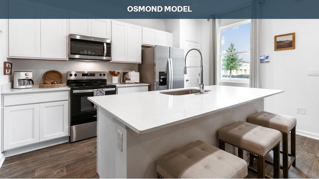 Furnished interior view inside a new home in Cordera Townhomes Express, St. Augustine (Image 5). Furnished interior view inside a new home in Cordera Townhomes Express, St. Augustine (Image 5).