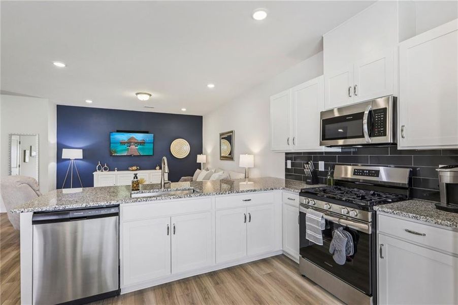 Furnished interior view inside a new home in Ellison Square, Sugar Hill (Image 9).