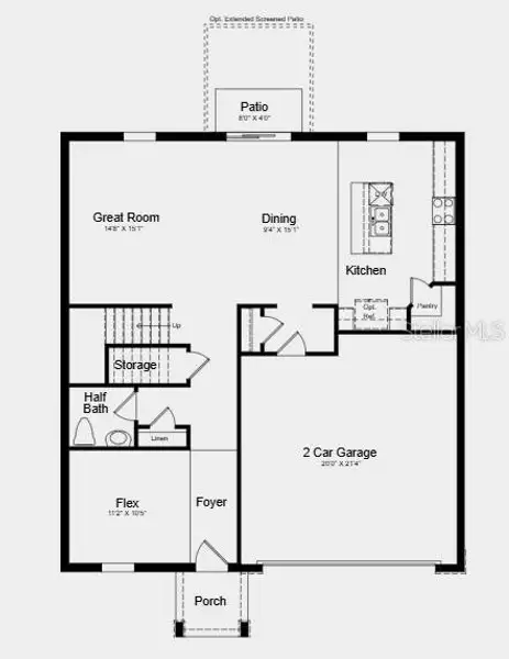 2D floor plan layout of this home in Waterstone, Groveland, FL (Image 2). 2D floor plan layout of this home in Waterstone, Groveland, FL (Image 2).