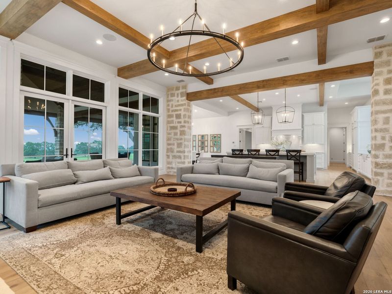 Furnished interior view inside a new home in , Boerne (Image 7).