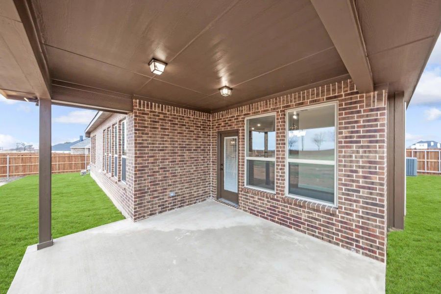 Patio | Concept 2622 at Redden Farms - Signature Series in Midlothian, TX by Landsea Homes