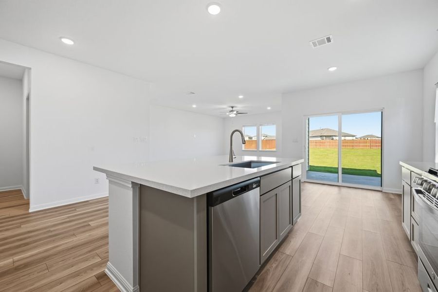 Furnished interior view inside a new home in Emory Crossing 50s, Hutto (Image 9).