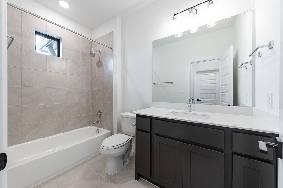 Furnished interior view inside a new home in The Hollows Sanctuary - 85', Jonestown (Image 11).