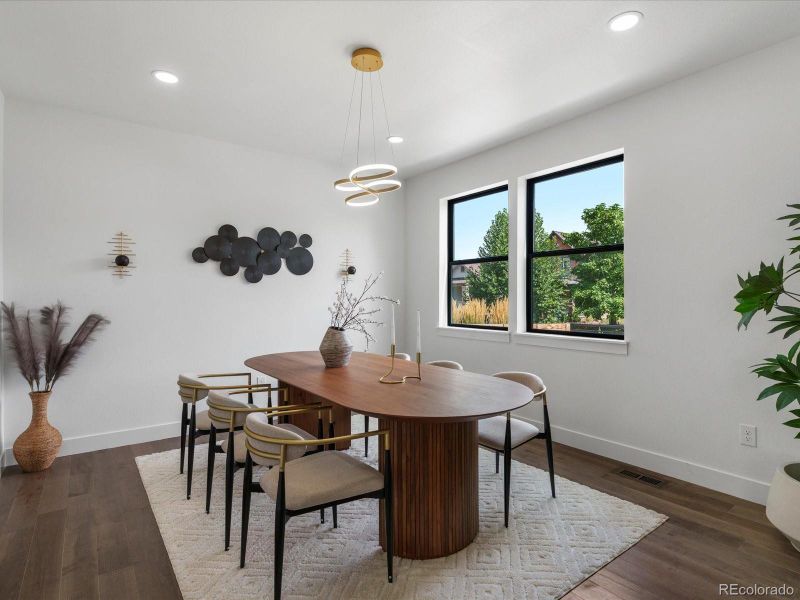 Furnished interior view inside a new home in , Denver (Image 33).