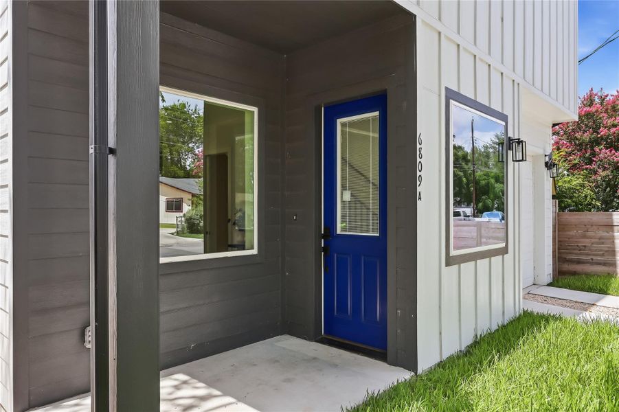 Exterior details and patio area of a home in , Austin (Image 30).