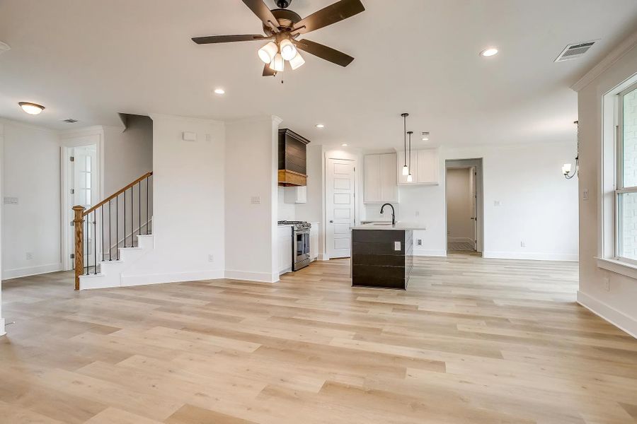 Representative unfurnished interior of a home built from the The Brazos by Elmwood Custom Homes in Matthews Farm, Venus (Image 28). Representative unfurnished interior of a home built from the The Brazos by Elmwood Custom Homes in Matthews Farm, Venus (Image 28).