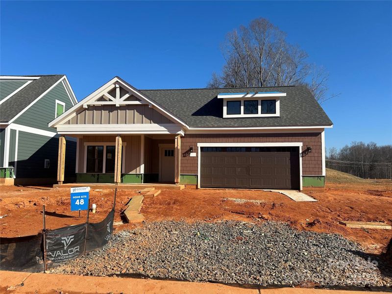 In-progress construction of a new home in The Courtyards at Quail Park, Mint Hill, NC (Image 6).