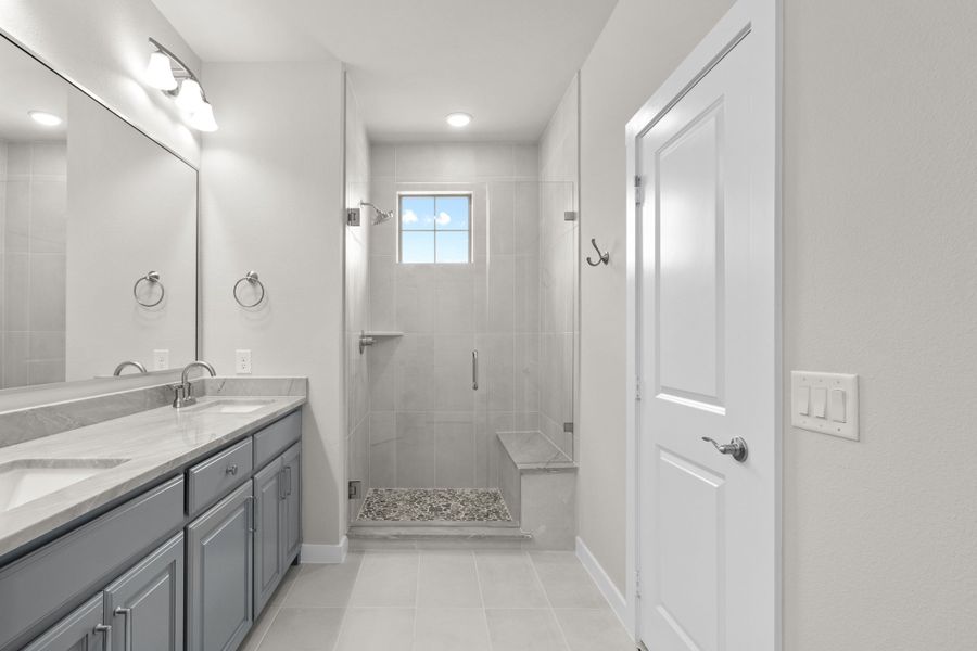 Furnished interior view inside a new home in The Tribute, The Colony (Image 31).