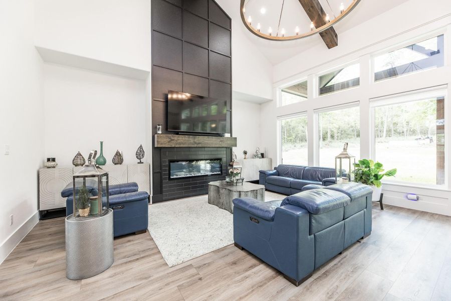 Furnished interior view inside a new home in , Willis (Image 8).