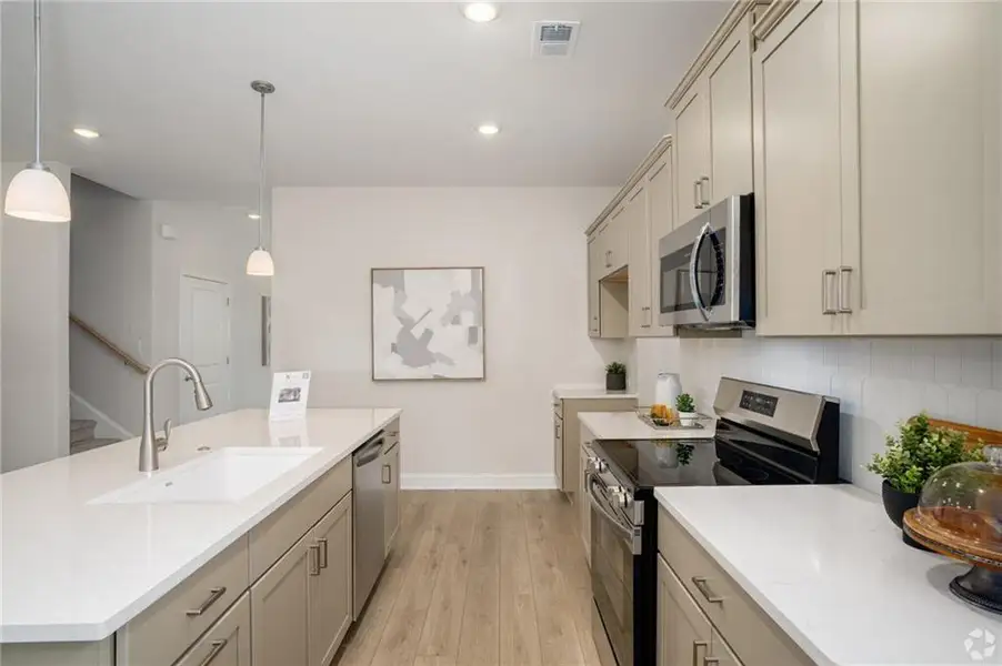 Furnished interior view inside a new home in , Cartersville (Image 5).