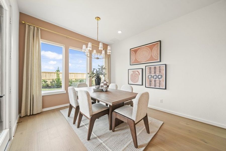 Furnished interior view inside a new home in Meridiana 40', 65', Manvel (Image 16).