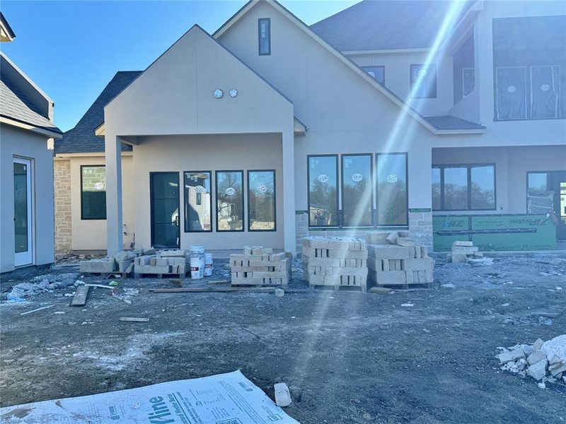 In-progress construction of a new home in , Weston, TX (Image 12).