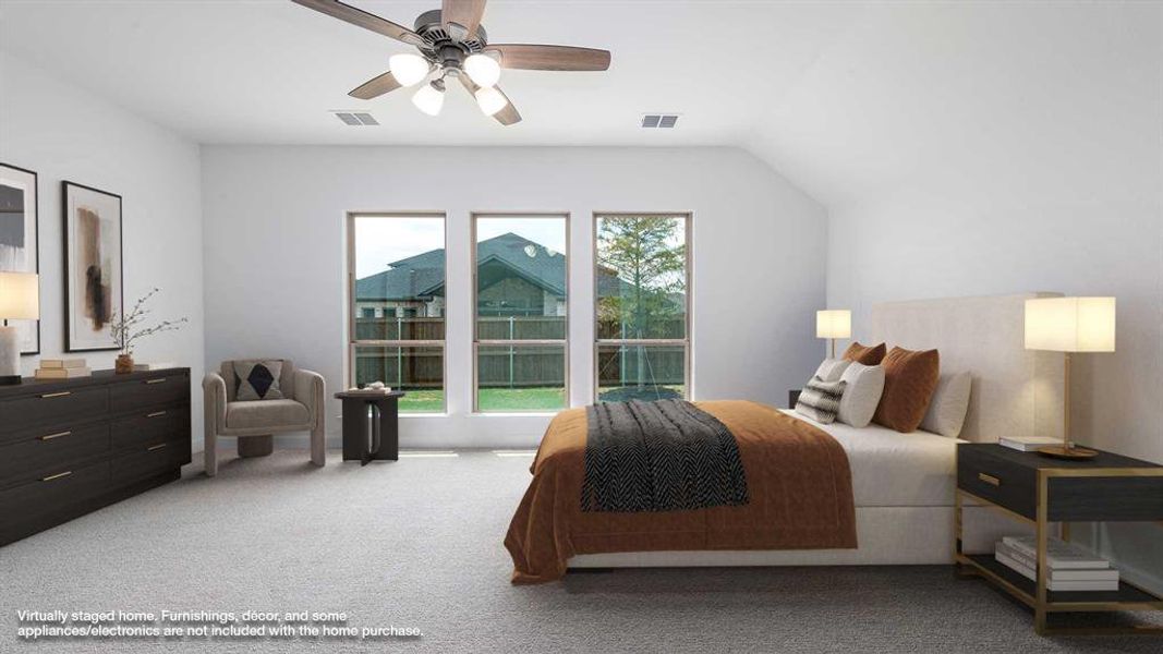 Furnished interior view inside a new home in Trinity Falls 50', McKinney (Image 4). Furnished interior view inside a new home in Trinity Falls 50', McKinney (Image 4).