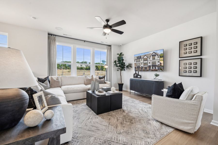 Furnished interior view inside a new home in Senata at Research Park, Charlotte (Image 10).