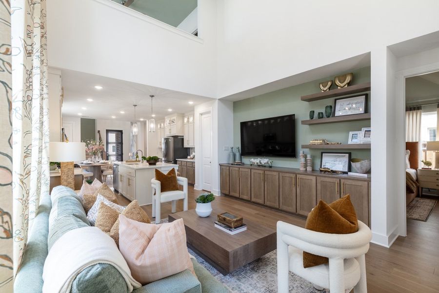 Representative Family Room - some options shown