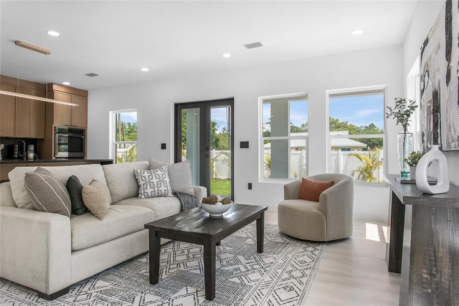 Furnished interior view inside a new home in , St. Petersburg (Image 7).