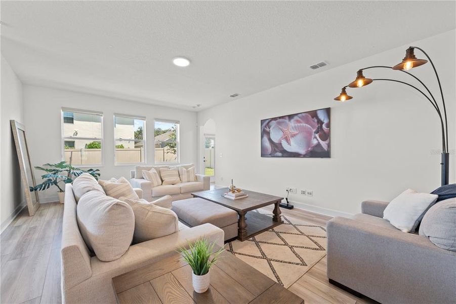 Furnished interior view inside a new home in Eden at Crossprairie, St. Cloud (Image 39).