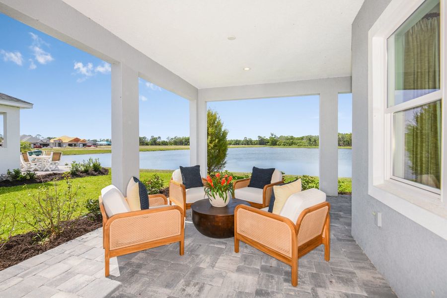 Exterior details and patio area of a home in Grand Park, Sarasota (Image 25).