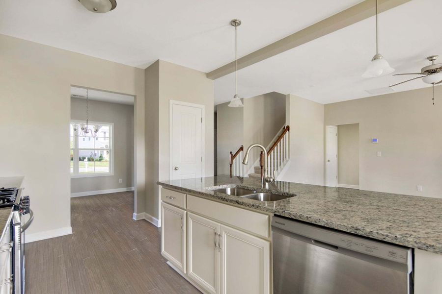 Representative furnished interior of a home built from the Clayton by Caviness & Cates Communities in Bartlett Manor, Youngsville (Image 157).