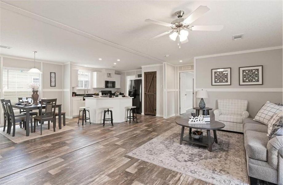Furnished interior view inside a new home in , Griffin (Image 3).