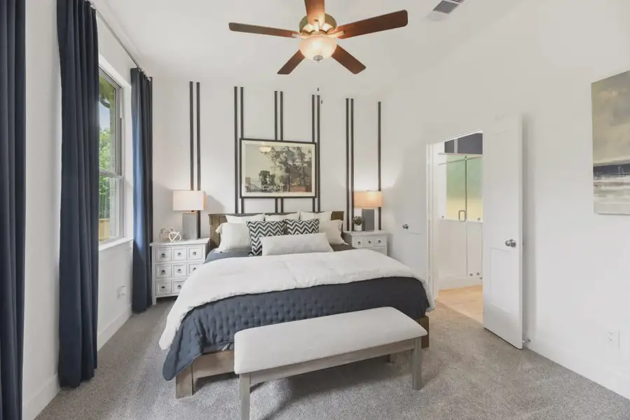 Representative furnished interior of a home built from the Carlisle by Chesmar Homes in Legacy at Lake Dunlap, New Braunfels (Image 12). Representative furnished interior of a home built from the Carlisle by Chesmar Homes in Legacy at Lake Dunlap, New Braunfels (Image 12).