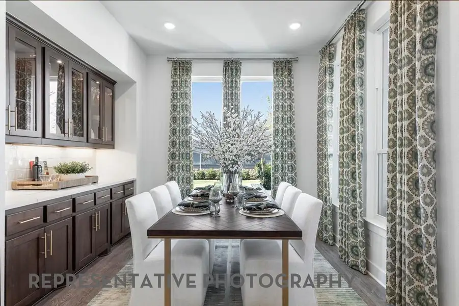 Furnished interior view inside a new home in Cambridge Crossing, Celina (Image 12).