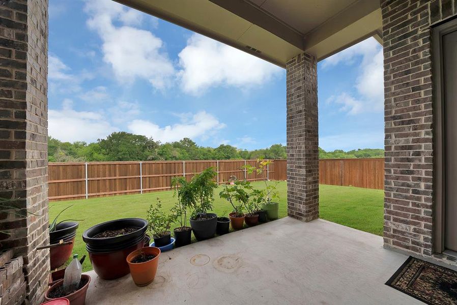 Exterior details and patio area of a home in , Fate (Image 4).