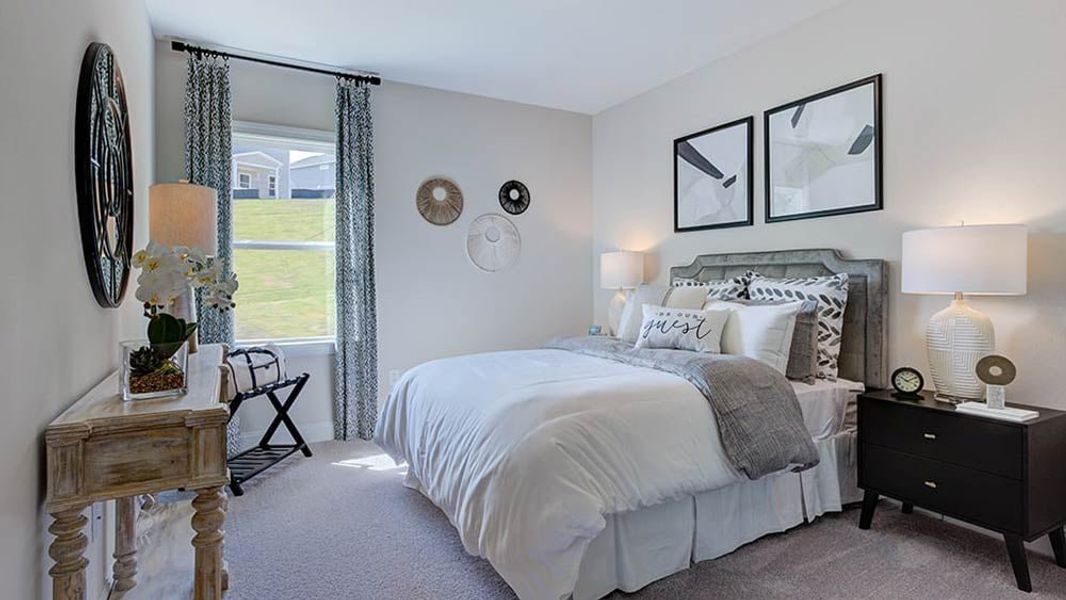 Furnished interior view inside a new home in Bridgeberry, Holly Springs (Image 14).